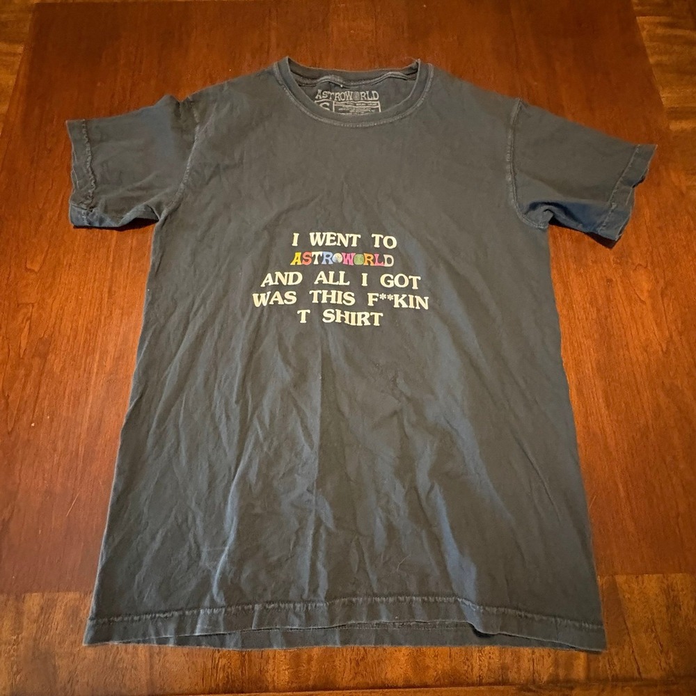 Travis Scott Astroworld‎ Wish You Were Here T-Shirt Small Black 2018 Tour Merch